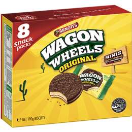 Arnott's Wagon Wheels Multipack Chocolate Biscuits 8 Pack