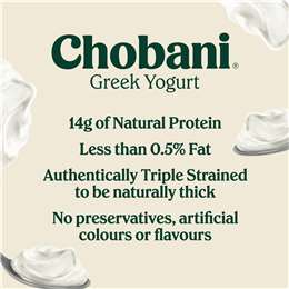 Chobani Greek Yogurt Natural Light Plain