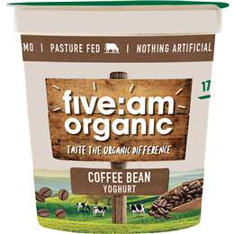 Five:am Organic Coffee Bean Yoghurt