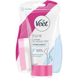 Veet In Shower Hair Removal Cream Sensitive 150g