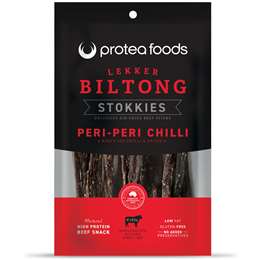 Protea Foods South African Biltong Stokkies Peri Peri