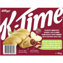Kellogg's K-time Baked Twists Raspberry & Apple Flavour Snack Bars