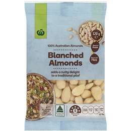 Woolworths Almonds Blanched 120g | Woolworths