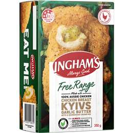 Ingham's Free Range Chicken Breast Kievs Garlic Butte