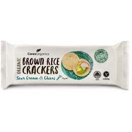 Ceres Organics Brown Rice Crackers Sour Cream & Chives