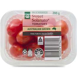 Woolworths Sweet Solanato Tomato Punnet Punnet