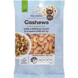 Woolworths Cashews Dry Roasted