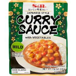 S&B Japanese Style Mild Curry Sauce With Vegetables