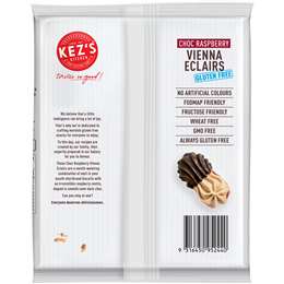 Kez's Kitchen Kitchen Gluten Free Choc Raspberry Vienna Eclairs