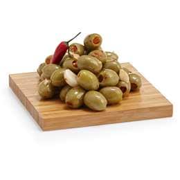 Woolworths Stuffed Green Olives Chilli & Garlic From The Deli per 100g