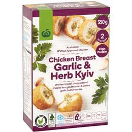 Woolworths Chicken Breast Garlic & Herb Kyiv 350g