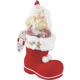 Lindt Milk Chocolate Santa Boot