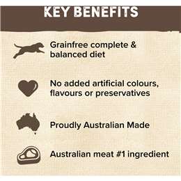 Natures Goodness Grain Free Adult Chilled Fresh Dog Food Roll Roast Meat