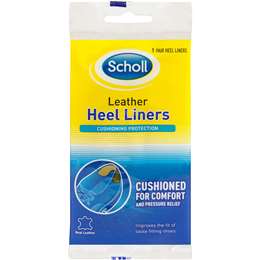 scholl leather heel liners