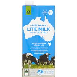 Woolworths Uht Lite Milk 1l 