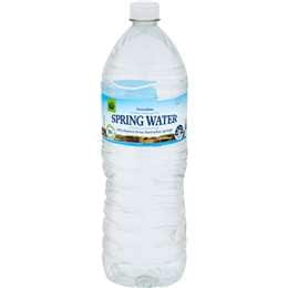 Woolworths Spring Water Bottle 1.5L