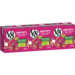 V8 Apple Berry Juice Multipack 3 X 250ml | Woolworths