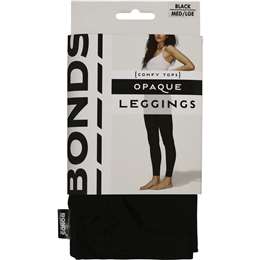 Bonds Comfy Tops Opaque Leggings Black Med-lge