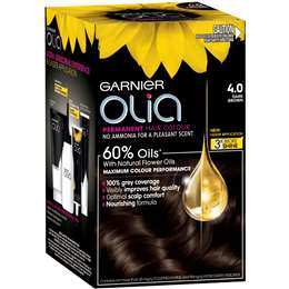 Garnier Olia Permanent Hair Colour 4.0 Dark Brown Each