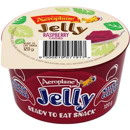Aeroplane Ready To Eat Jelly Cup Snack Raspberry Flavour
