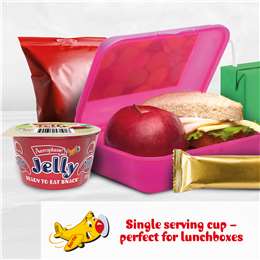 Aeroplane Ready To Eat Jelly Cup Snack Raspberry Flavour