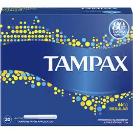 Tampax Regular Tampons Light Flow With Applicator