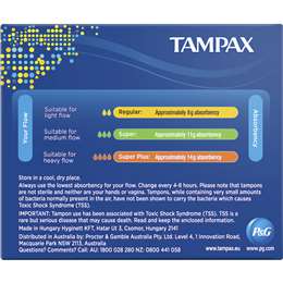 Tampax Regular Tampons Light Flow With Applicator