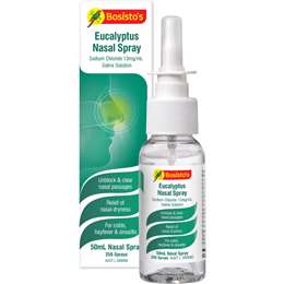 Bosisto's Nasal Spray Eucalyptus Saline 50ml | Woolworths