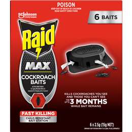 Raid Max Cockroach Baits 6 pack