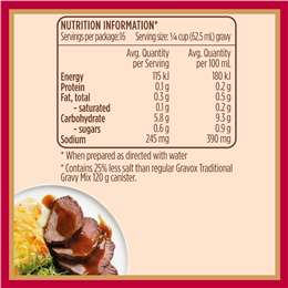 Gravox Traditional Salt Reduced Gravy Mix Tin