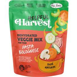 Fine Fettle Helpful Harvest Dehydrated Veggie Mix For Pasta Bolognese 40g