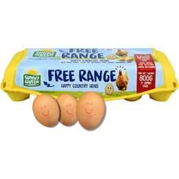 Sunny Queen 12 Jumbo Free Range Eggs 800g