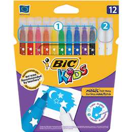 BIC Kids Colour & Erase Markers 12 pack