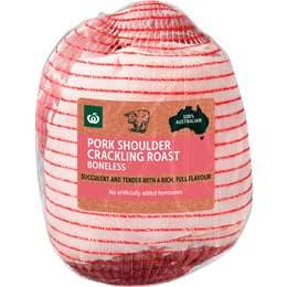 Woolworths Pork Shoulder Roast Boneless Boneless Small
