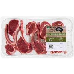 Woolworths Lamb Extra Trim Cutlets 4-6 Pieces