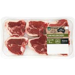 Woolworths Lamb Midloins Chops 3 - 6 Pieces