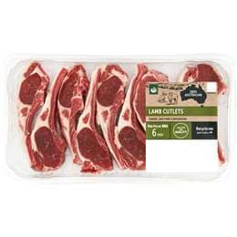 Woolworths Lamb Cutlets 8 - 10 Pieces
