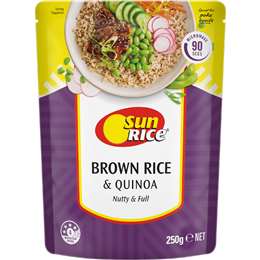 Sunrice Microwave Brown Rice & Quinoa Pouch
