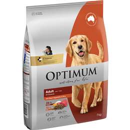 Optimum Adult All Breed Dry Dog Food with Beef, Vegetables & Rice 7kg