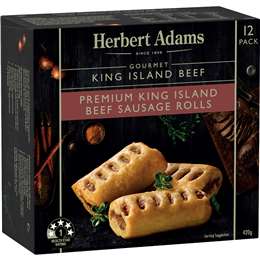 Herbert Adams Gourmet King Island Beef Sausage Rolls