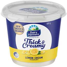Dairy Farmers Thick & Creamy Yoghurt Lemon Cream
