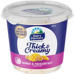 Dairy Farmers Thick & Creamy Mango & Passionfruit Yoghurt