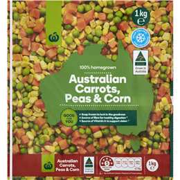 Woolworths Carrots Peas & Corn