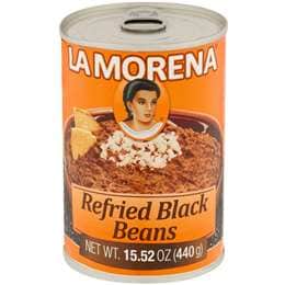 La Morena Refried Black Beans