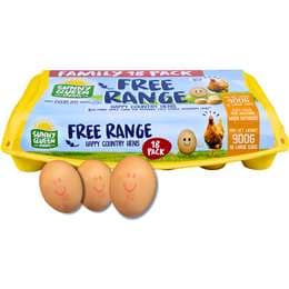 Sunny Queen 18 Large Free Range Eggs