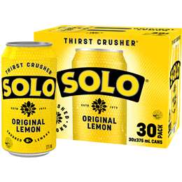 Solo Original Lemon Soft Drink Cans