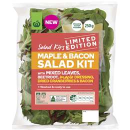 Woolworths Maple & Bacon Salad Kit