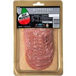 San Marino Soppressa Mild Salami 100g