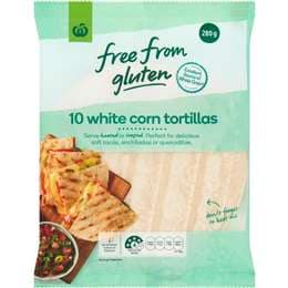 Woolworths Free From Gluten Ingredients Tortilla Corn