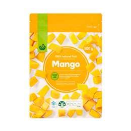 Woolworths Frozen Mango 500g